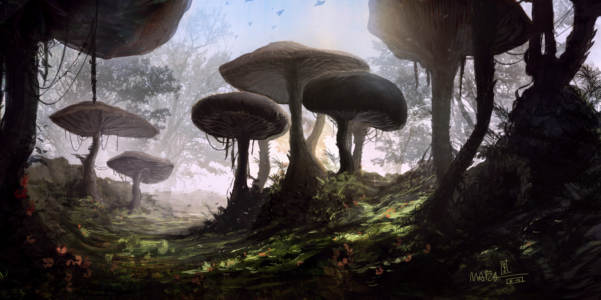 Artwork of a Morrowind Landscape