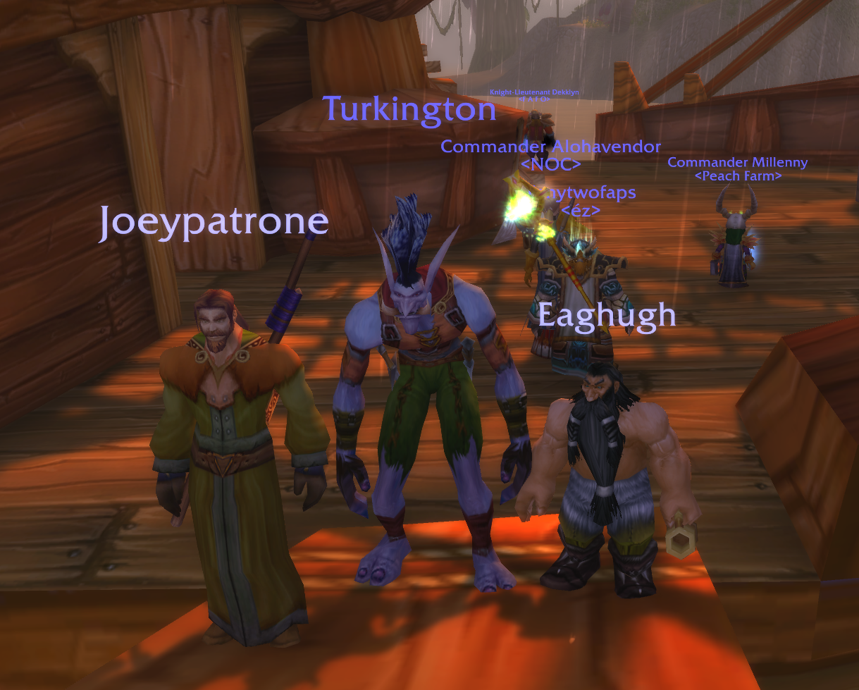 The guildies meeting up